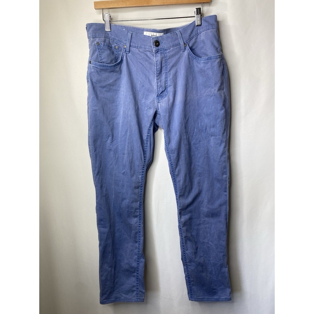Brax Men's HI-FLEX Casual Denim Pants Blue 34/34 Chuck Modern Fit Organic Cotton